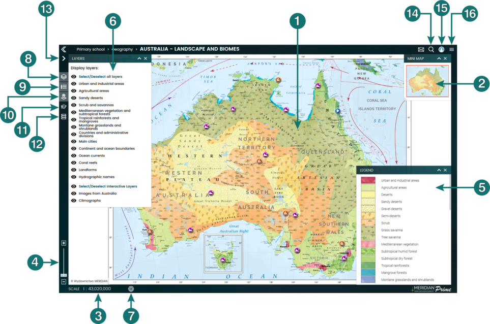 Map view / overview