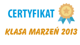 Certyfikat Klasy Marzeń