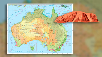 Australia - mapa krajobrazowa