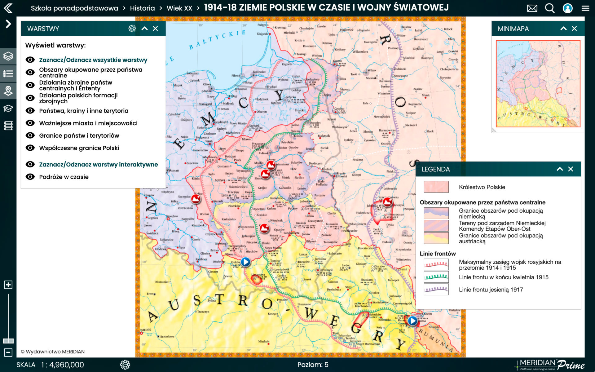1914-1918 Ziemie polskie w czasie I wojny światowej