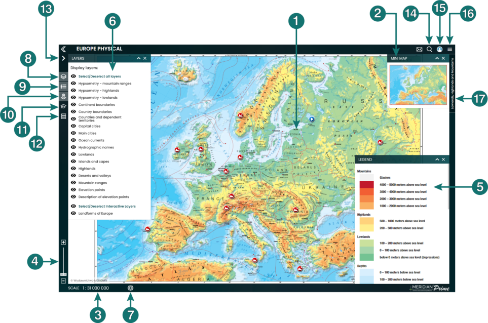 Map view / overview