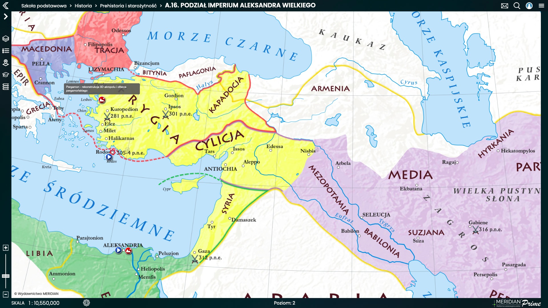 Podzial imperium Aleksandra Wielkiego frag